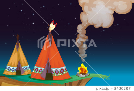 tent house and fire 8430207