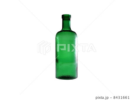 Glass bottle of soda water. Isolated on white background 8431661