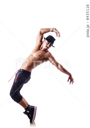 Nude dancer isolated on the white Nude dancer isolated on the white 8435116