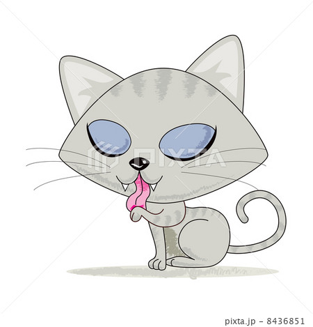 Cute Cleaning Cat 8436851