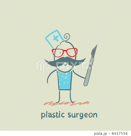 plastic surgeon with a scalpel plastic surgeon with a scalpel 8437556