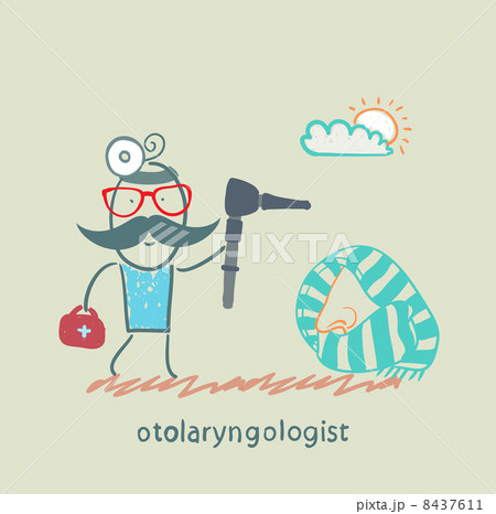 otolaryngologist came to treat the patient's nose 8437611
