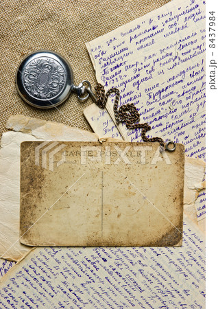Vintage  postcard and letters 8437984