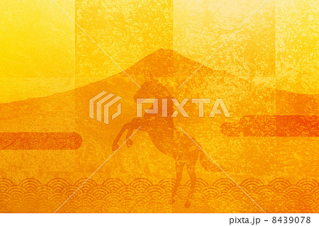 富士山と金屏風 8439078