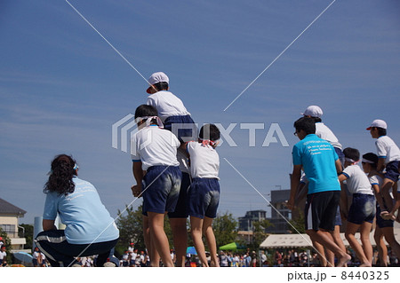 小学校の秋の運動会＿騎馬戦 8440325