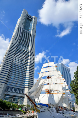 ランドマークと日本丸 8443843