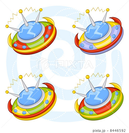 Cartoon flying saucers 8446592