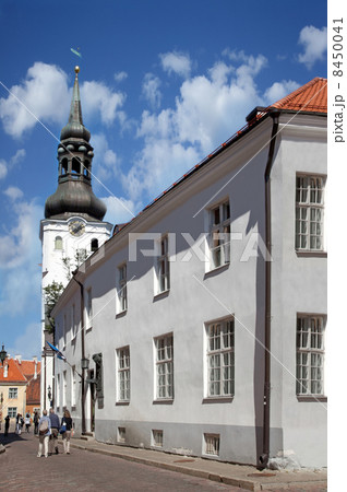 st. Mary Cathedral with clock in Tallinn old town, Estonia st. Mary Cathedral with clock in Tallinn old town, Estonia 8450041