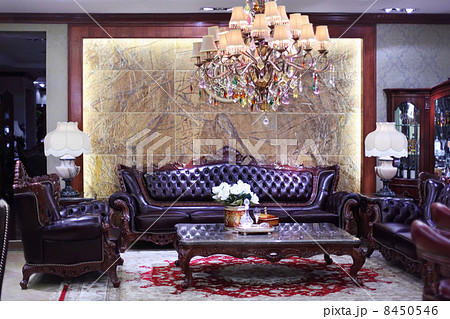 FOSHAN - NOVEMBER 21: Room with sofa in classic style in Louvre FOSHAN - NOVEMBER 21: Room with sofa in classic style in Louvre 8450546