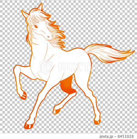 白馬・朱色 白馬・朱色 8451028