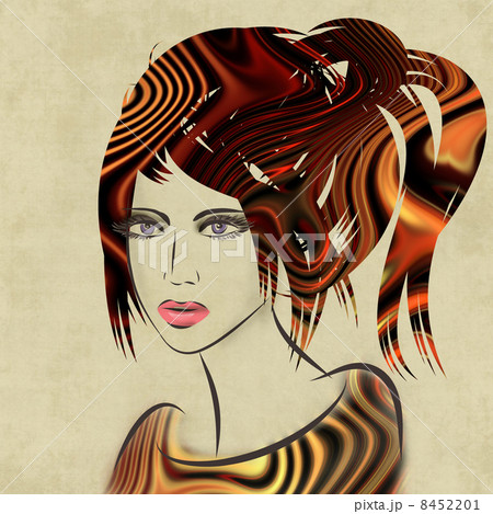 art sketching beautiful girl face 8452201