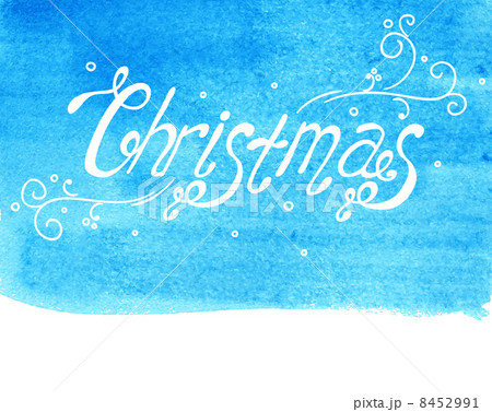 Watercolor Christmas type 8452991