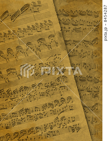 手書き楽譜のイラスト素材