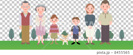 Three generations residential area family Three generations residential area family 8455565