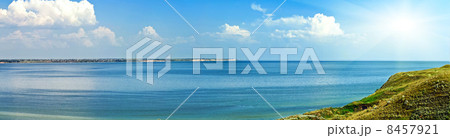 Panoramic view of the sea bay 8457921