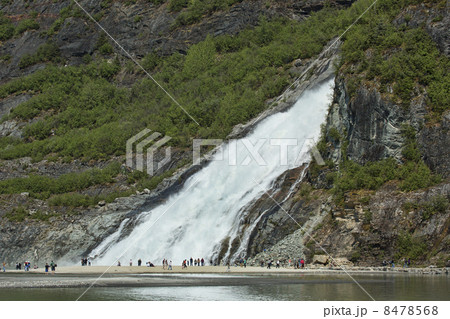 Nugget Falls waterfall Mendenhall Glacier Juneau Alaska Nugget Falls waterfall Mendenhall Glacier Juneau Alaska 8478568