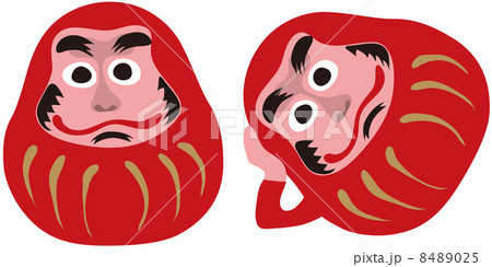だるまさんのイラスト素材