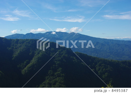 粟ヶ岳登山道より守門岳　越後百山 8495387