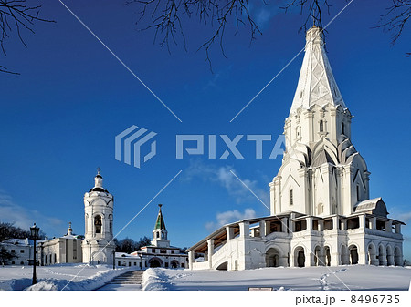 Moscow estate museum Kolomenskoe in winter 8496735