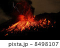 桜島夜の噴火 8498107