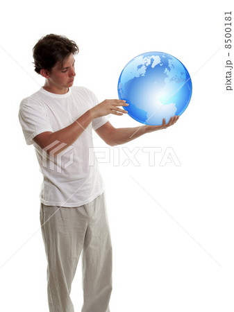 Planet earth in the hands of young men Planet earth in the hands of young men 8500181
