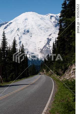 レーニア山　道路　車 8502822