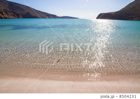 バハカルフォルニア エスピリトゥサント島の写真素材