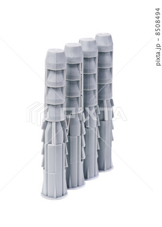 plastic straddling dowel on white background plastic straddling dowel on white background 8508494