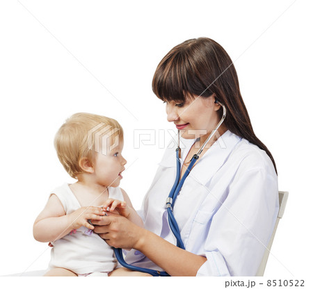 Pediatrician  doctor with patient 8510522