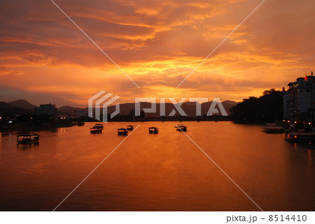 三隈川の夕焼け 三隈川の夕焼け 8514410