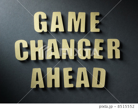 The word Game Changer Ahead on paper background 8515552
