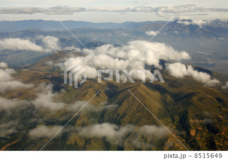 Aerial view of the Eastern Cordillera in the Ecuadorian Andes 8515649