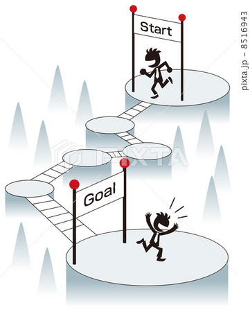 ゴールする男性 ゴールする男性 8516943