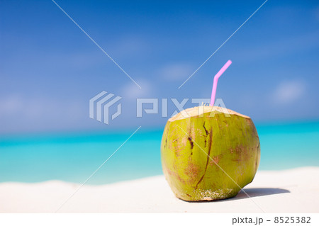 Coconut on a tropical beach Coconut on a tropical beach 8525382