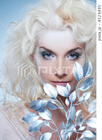 Snow queen with a magic twig .... Snow queen with a magic twig .... 8529895