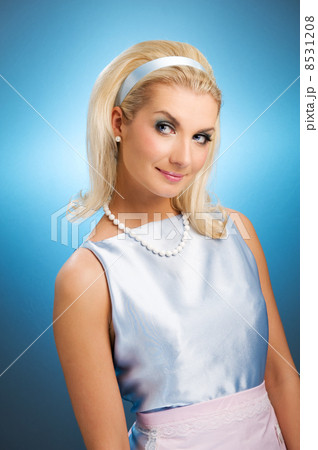 ..Beautiful young lady retro portrait ..Beautiful young lady retro portrait 8531208