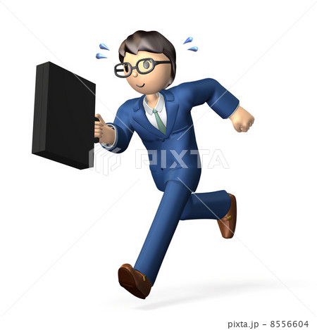 元気に走るビジネスマン 8556604