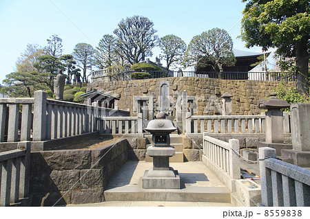 東京都 泉岳寺 浅野内匠頭の墓の写真素材