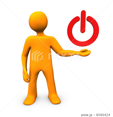 Red Power Button Red Power Button 8560424