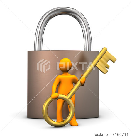 Manikin Padlock Golden Key Manikin Padlock Golden Key 8560711