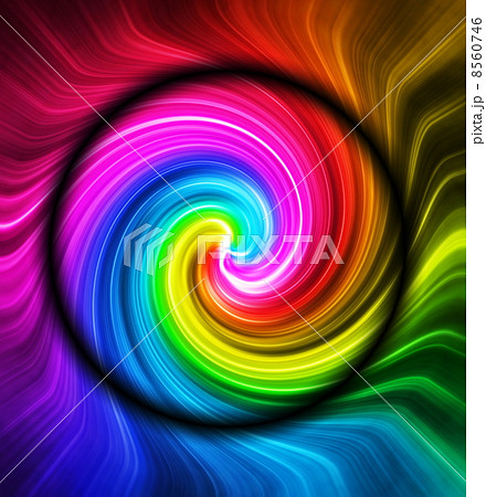 7色のスパイラル　バックグラウンド 8560746