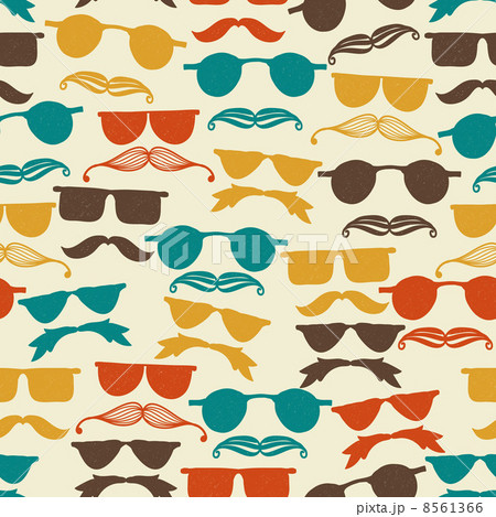 Vector Seamless Hipster Pattern Vector Seamless Hipster Pattern 8561366