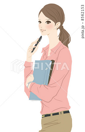 働く女性のイラスト素材