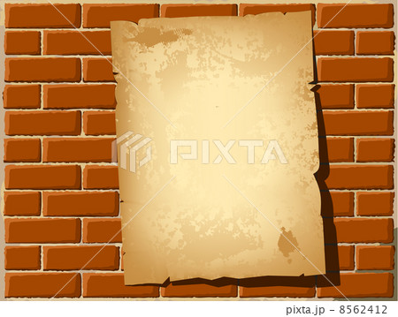 Aged poster on the wall 8562412