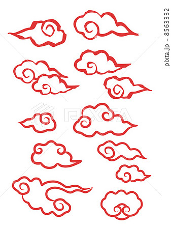 印刷 中華 雲 イラスト フリー タガタメウォール