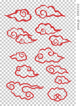 雲の文様 8563332