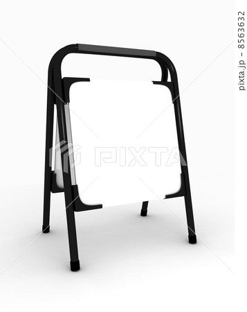 Menu board over white 8563632