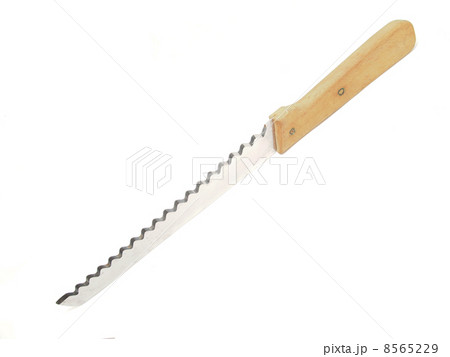 knife with a wavy blade on a white background 8565229