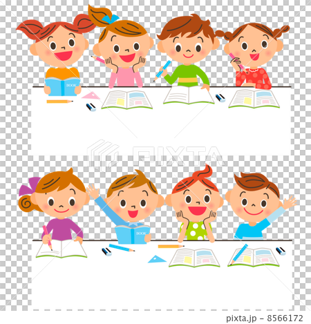 勉強をする子供達 8566172