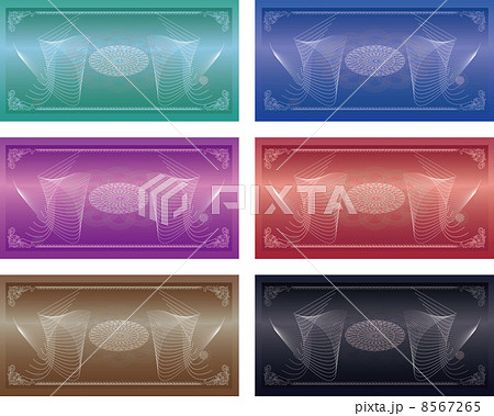 金券背景のセット 8567265